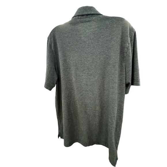 Travis Matthew Polo Shirt Mens Large Charcoal Gray Short Sleeve Pima Cotton Poly - Picture 2 of 5